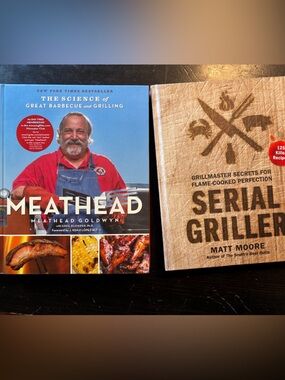 Meathead & Serial Griller Cookbook Bundle - Blue & Tan Covers